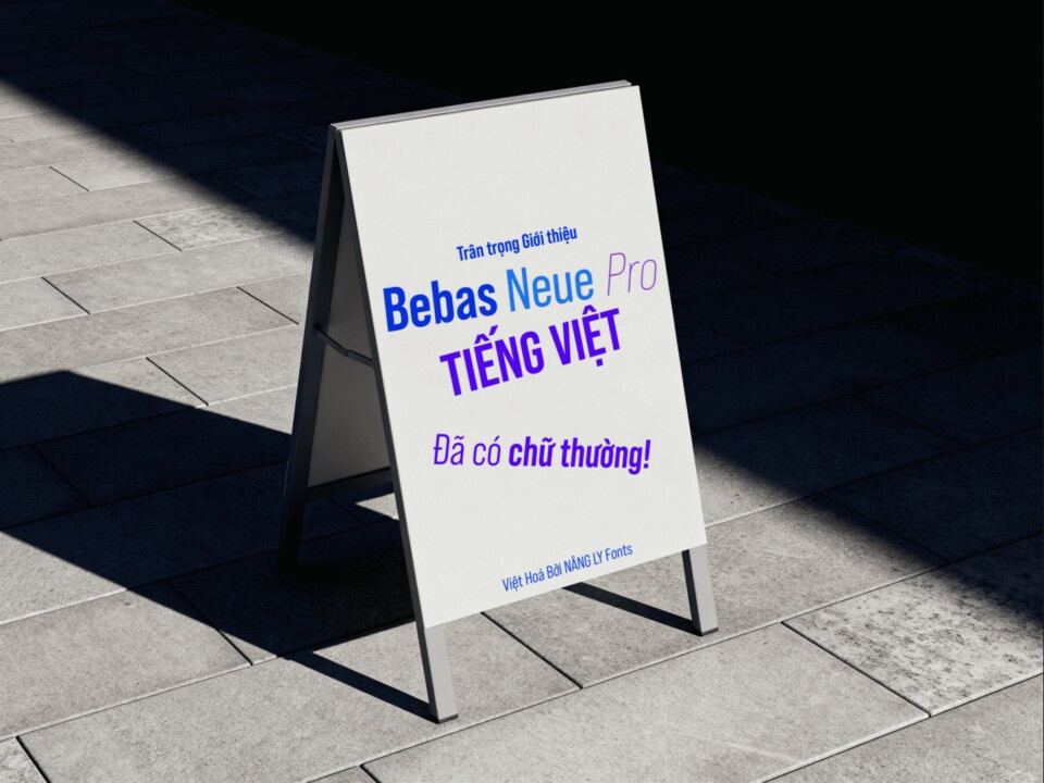 5 Font Việt Hoá Bebas Neue Pro – VH by Nâng ly