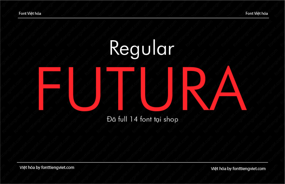 Font Việt hóa Futura Regular