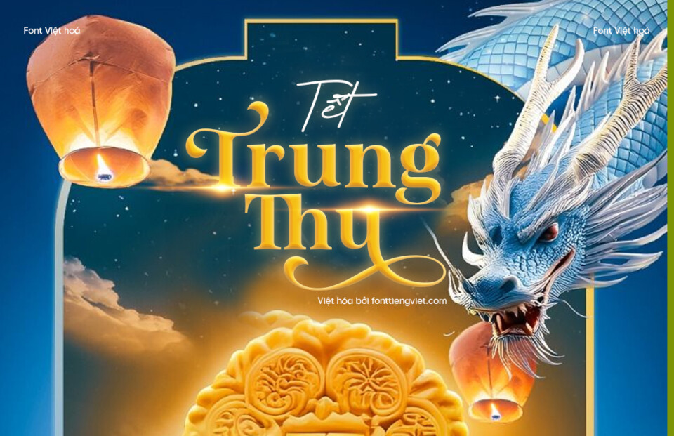 Combo 2 – Font Việt hoá Trung thu 2025