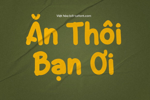 Font Dalgona Milk Việt Hóa – Font Nét Đậm Bo Tròn Dễ Thương Cho Thiết Kế Ẩm Thực Và Áo Thun