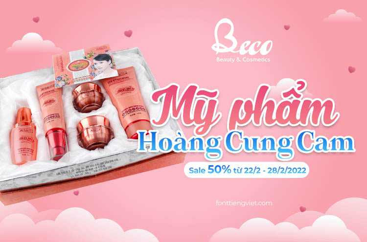 Font combo thiết kế mỹ phẩm 2 – Sẳn hiệu ứng trong file Ps + File nền Ai