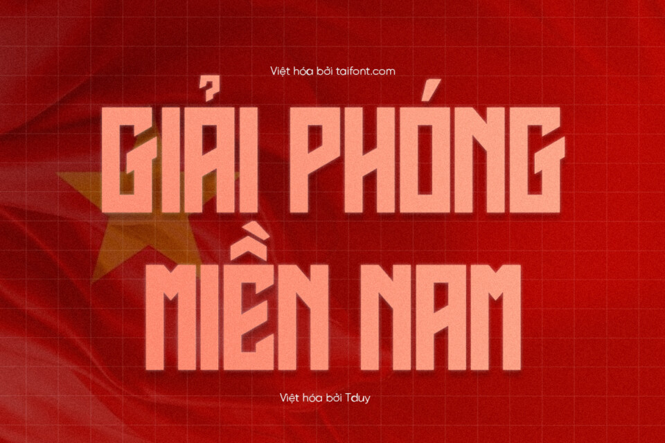 Font DL Calvera Việt Hóa – Font Trang Trí Mạnh Mẽ Cho Thiết Kế Lễ 30/4