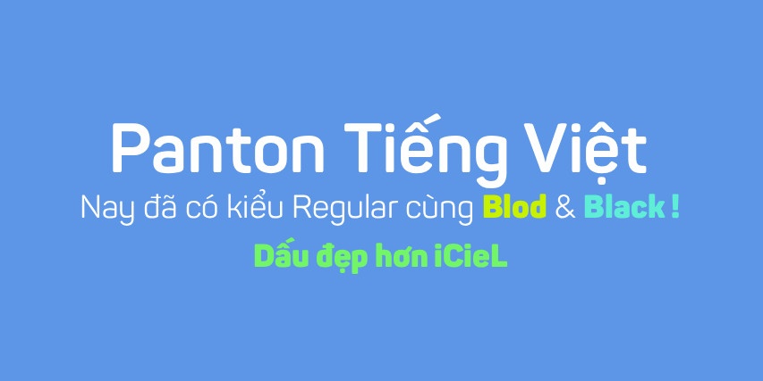 Font NÂNG LY Panton Việt Hoá Đẹp Hơn iCieL