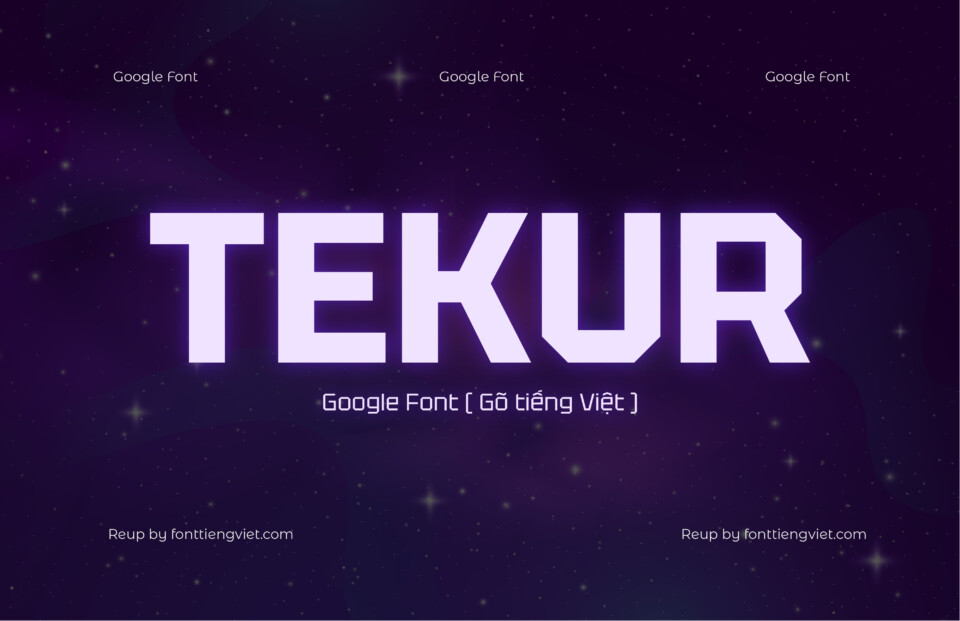 Font Tekur ( Gõ tiếng Việt )