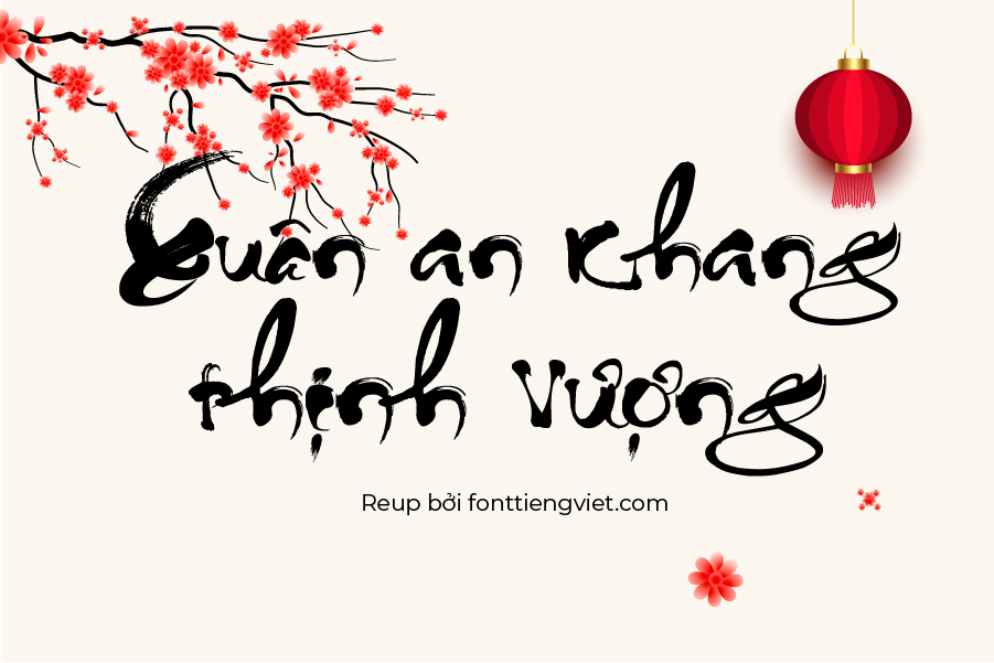 Font thư pháp Thành Công – Tết