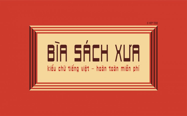 Font tiếng việt Bìa Sách Xưa