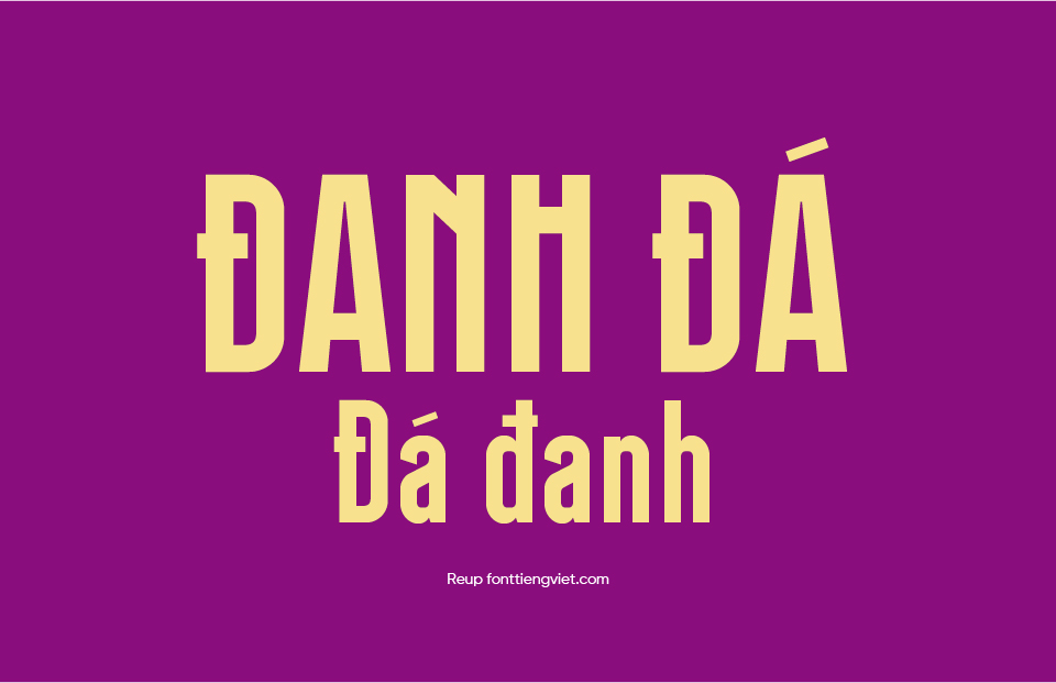 Font tiếng Việt Danh Da