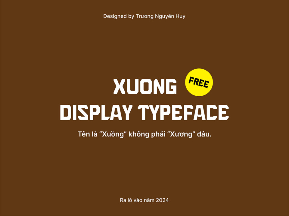 Font tiếng Việt Xuong – Font Xuồng