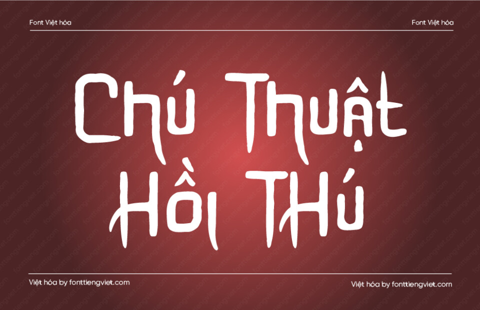 Font truyện chú thuật hồi chiến