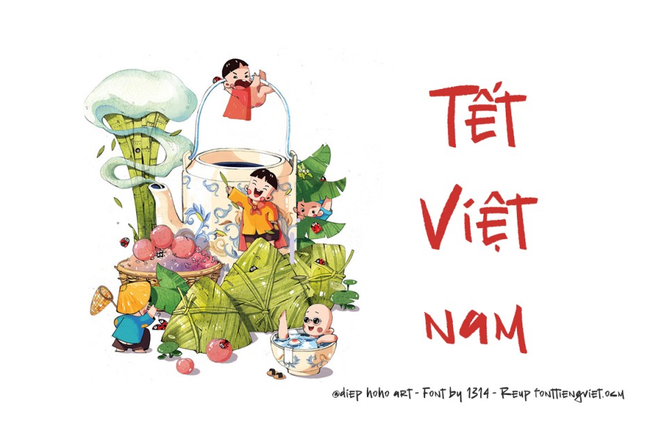 Font việt hóa 1314 The Old Falcons – Tết