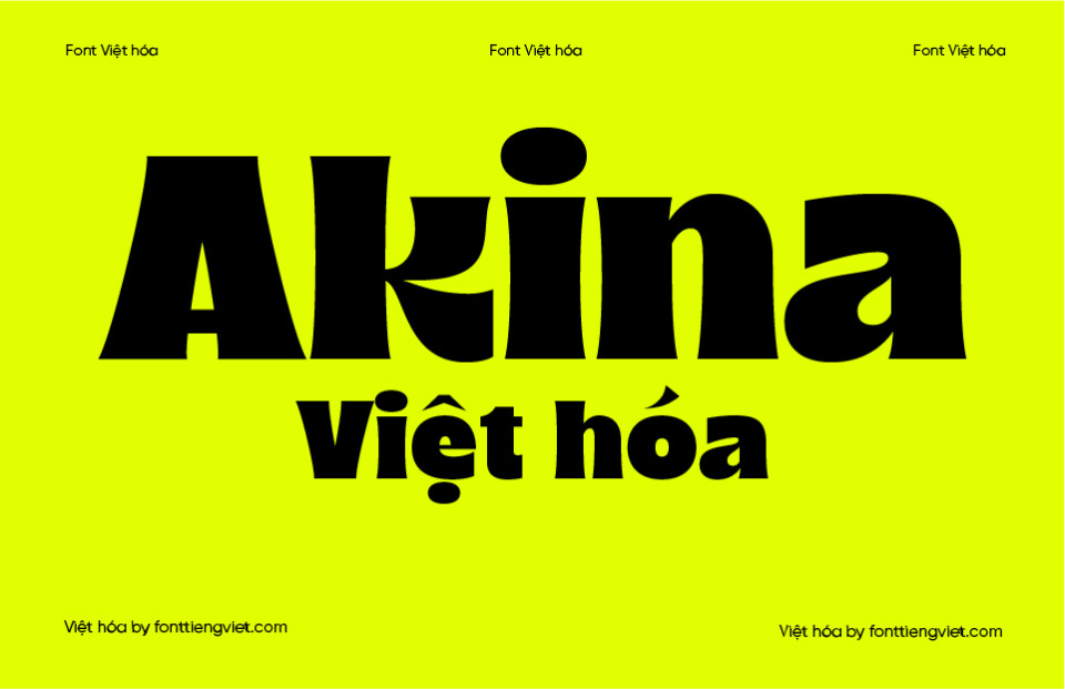 Font Việt hóa Akina