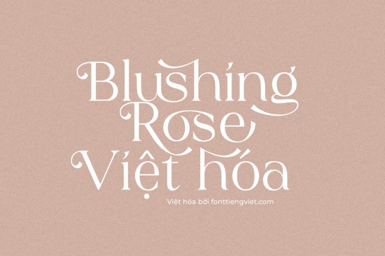 Font việt hóa Blushing Rose