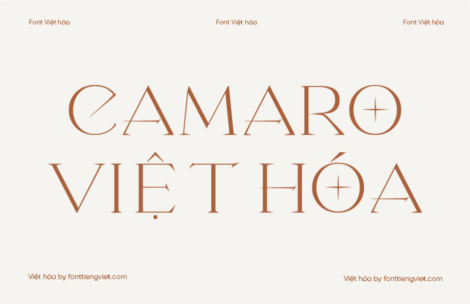 Font Việt hóa Camaro