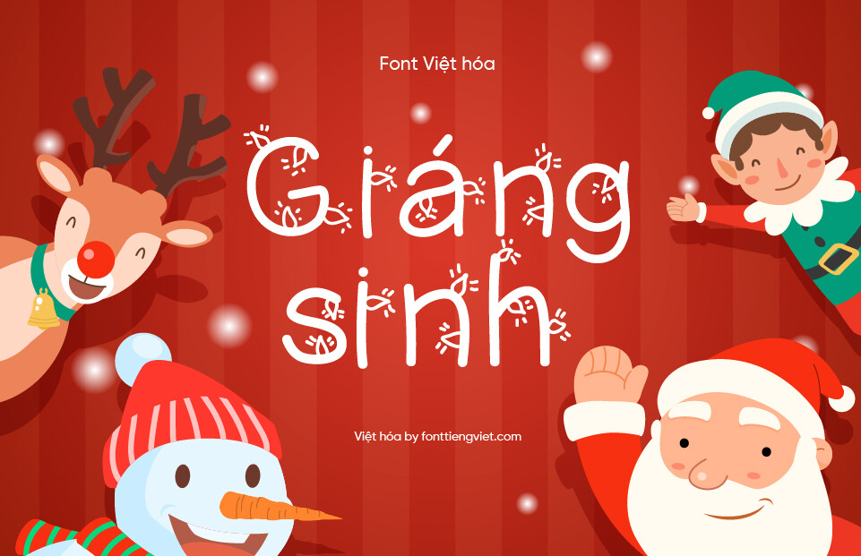 Font Việt hóa Christmas Ligtness – Giáng sinh