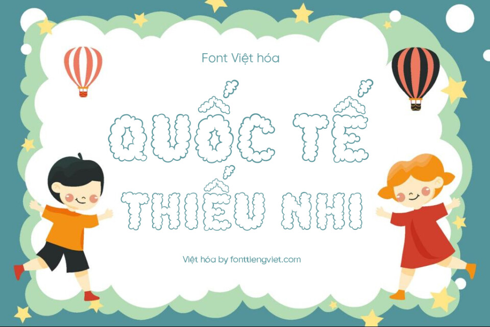 Font Việt hóa Cotton Cloud
