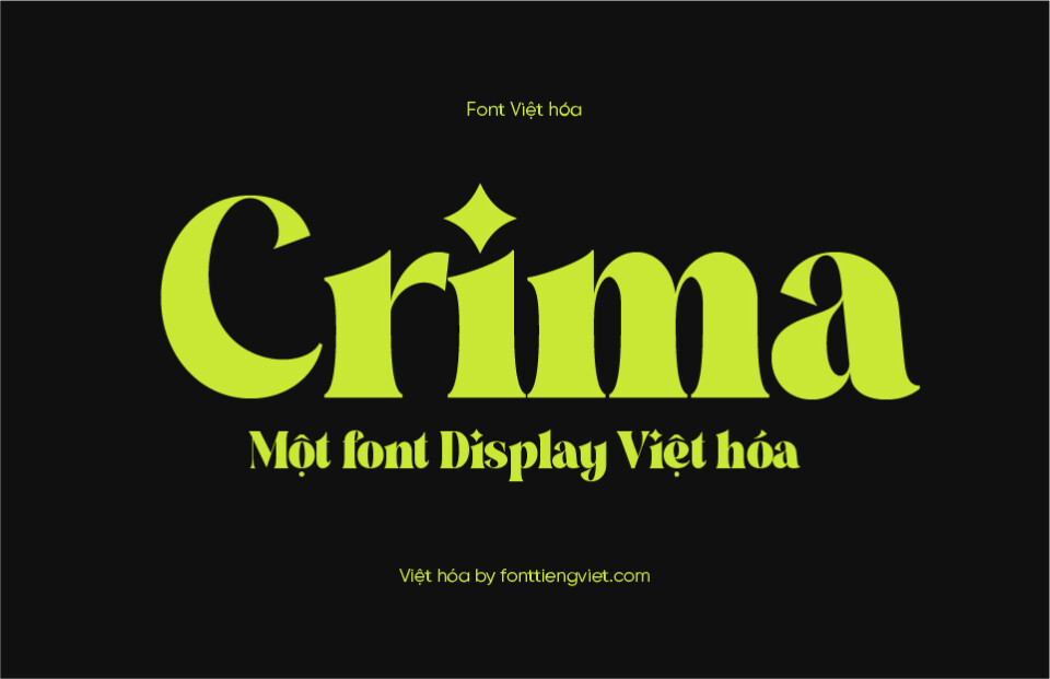 Font Việt hóa Crima