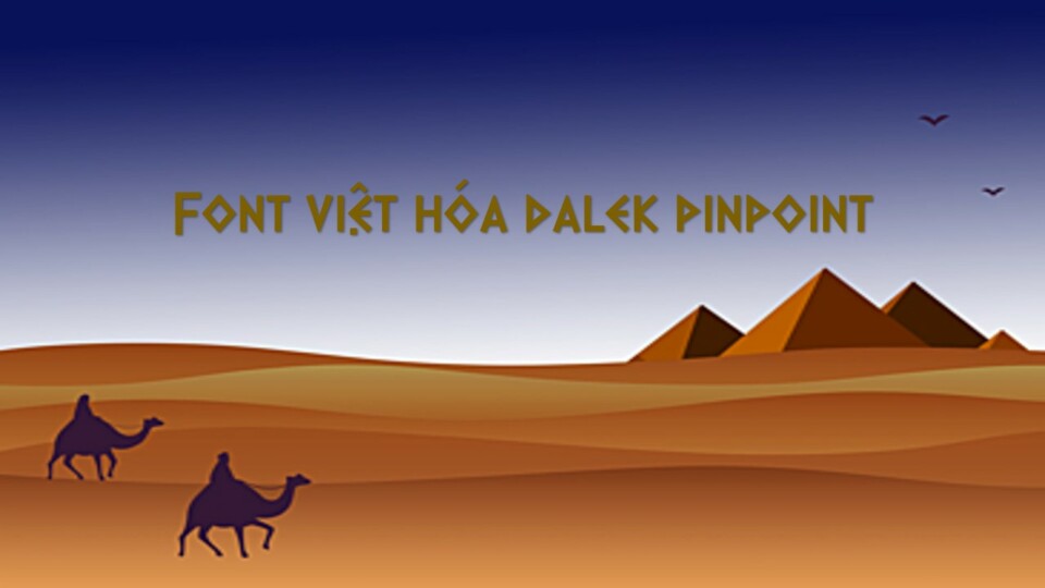Font việt hóa Dalek PinPoint