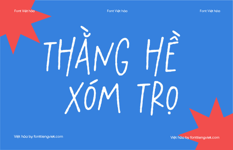 Font Việt hóa English Speakers