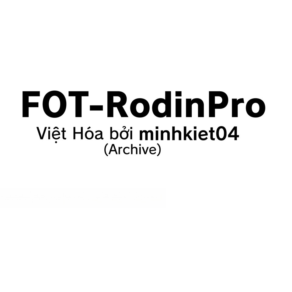 Font Việt Hóa FOT-RodinPro