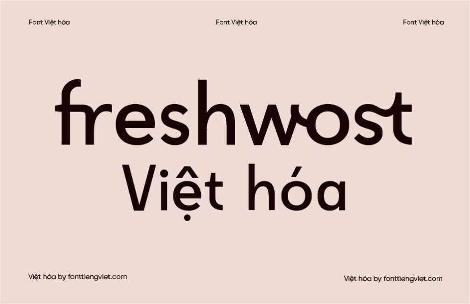 Font Việt hóa Freshwost
