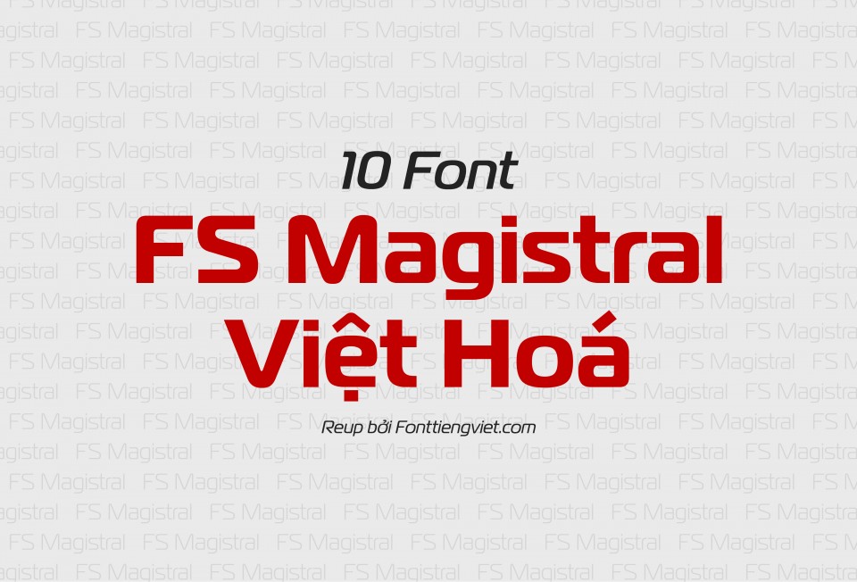 Font việt hoá FS Magistral