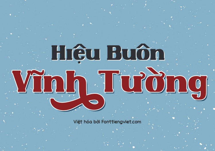 Font việt hóa Heathfield phong cách Vintage