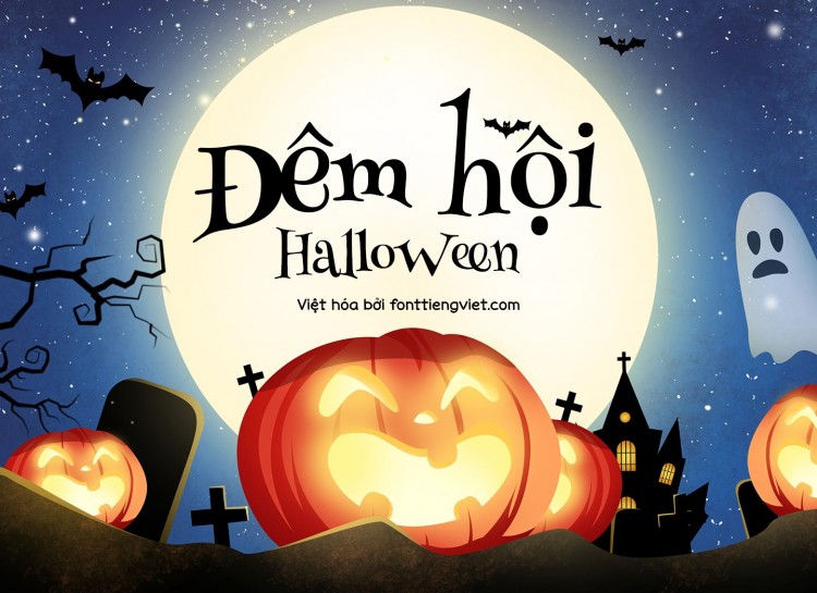 Font việt hóa Henny Penny phong cách Halloween