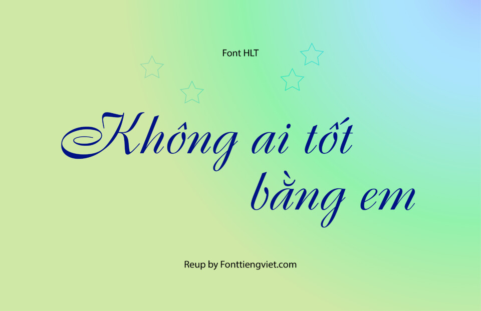 Font Việt hóa HLT Boulevard Italic