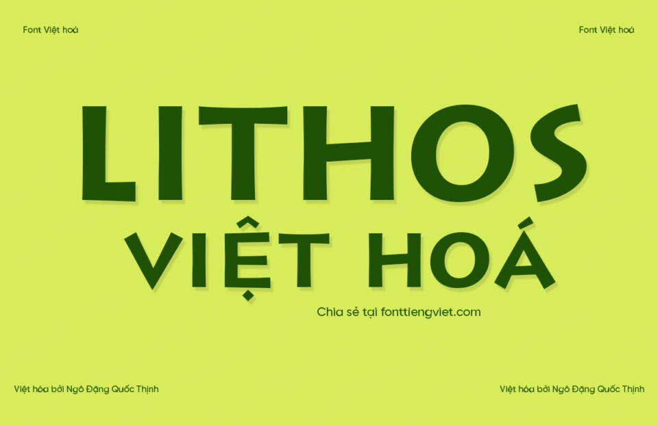 Font việt hóa HP-Lithos