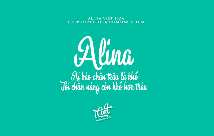 Font việt hóa iCiel Alina