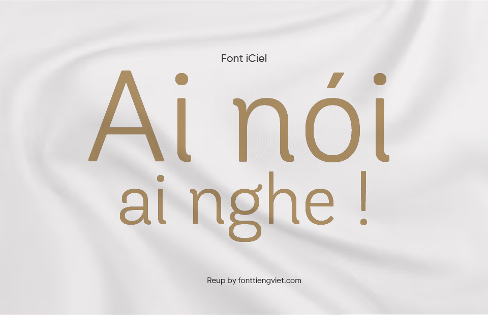 Font Việt hóa iCiel Andes Rounded Light