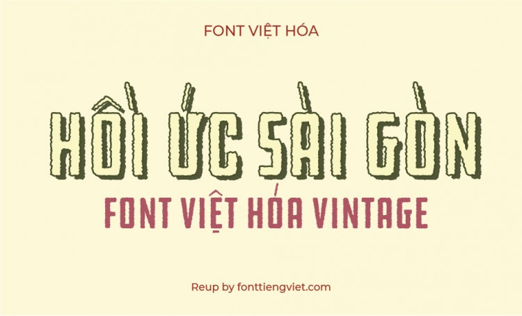 Font việt hóa iCiel BCDDC Hardware Rough ( Font vintage retro )