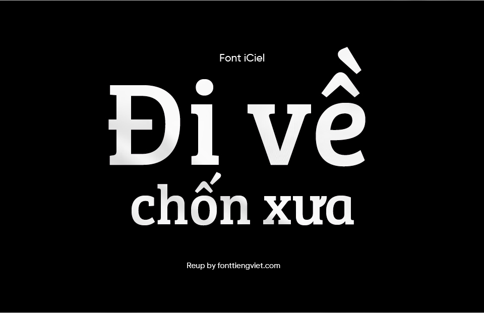 Font Việt hóa iCiel Bree