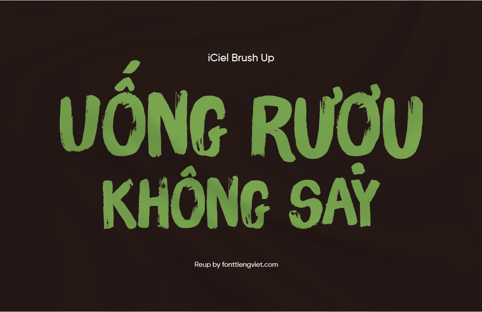 Font việt hóa iCiel Brush Up