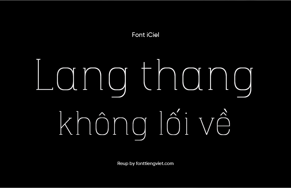 Font Việt hóa iCiel Hapna Slab