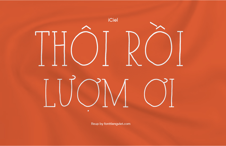 Font việt hóa iCiel Paris Serif Bold