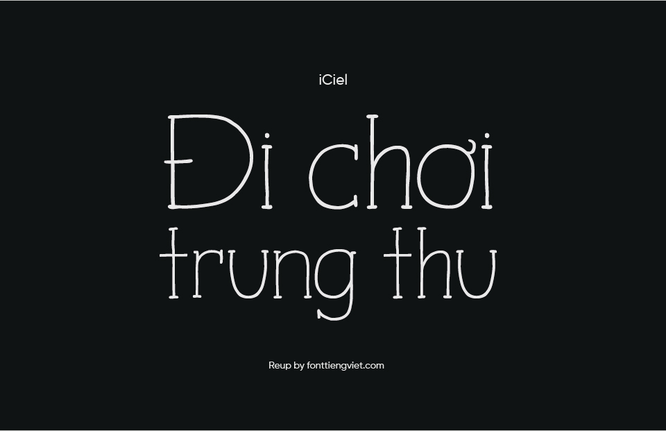Font việt hóa iCiel TALUHLA
