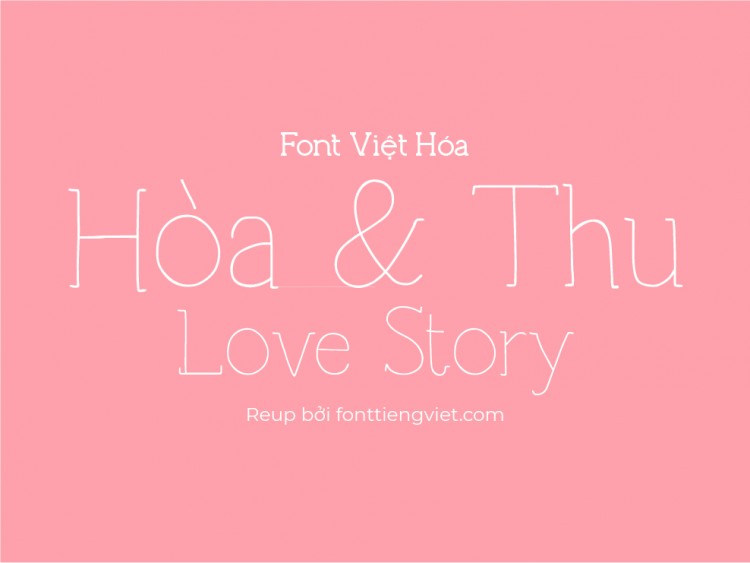 Font việt hóa iCiel Thinpaw
