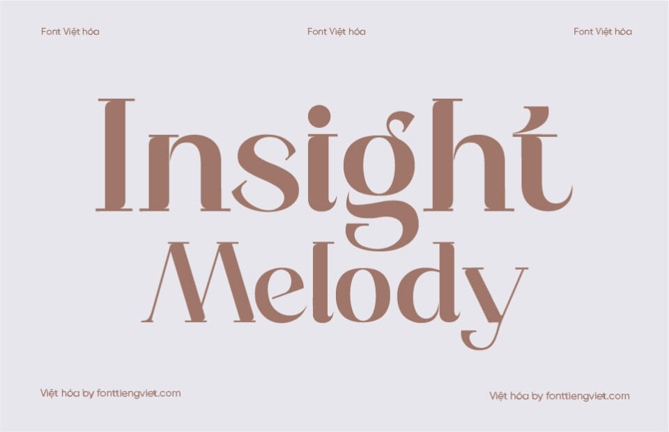 Font Việt hóa Insight Melody