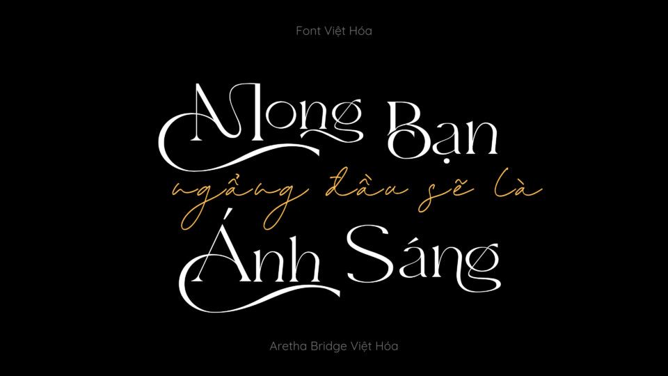 Font Việt Hóa LF Aretha Bridge