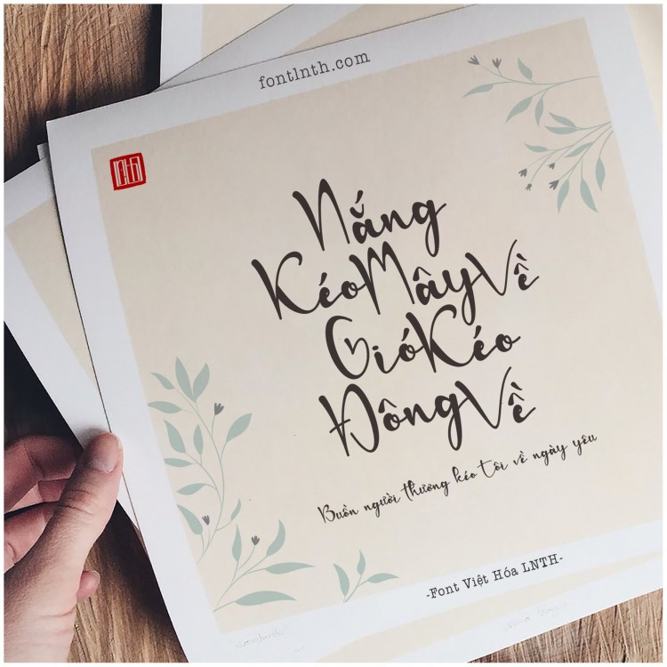 Font việt hóa LNTH Ralline