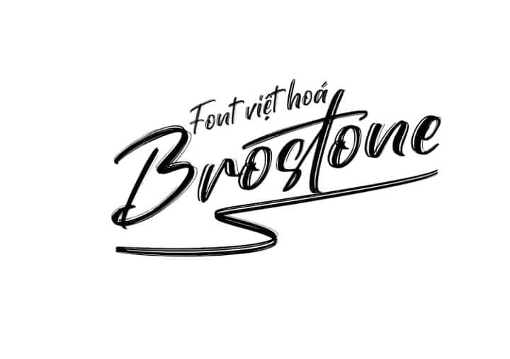 Font việt hoá MJ Brostone – Brush