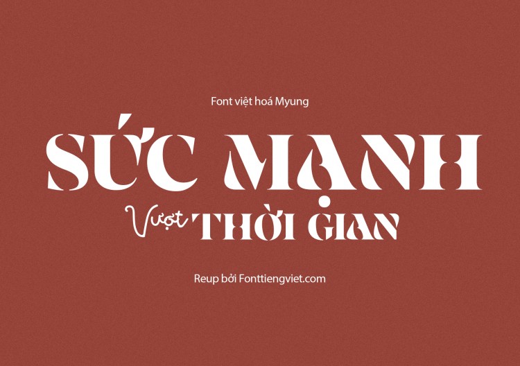Font việt hoá MJ Catherova