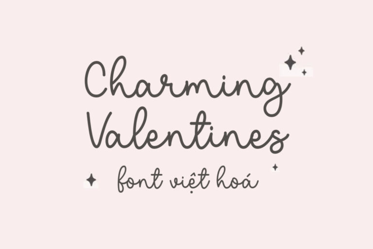 Font việt hoá MJ Charming Valentines