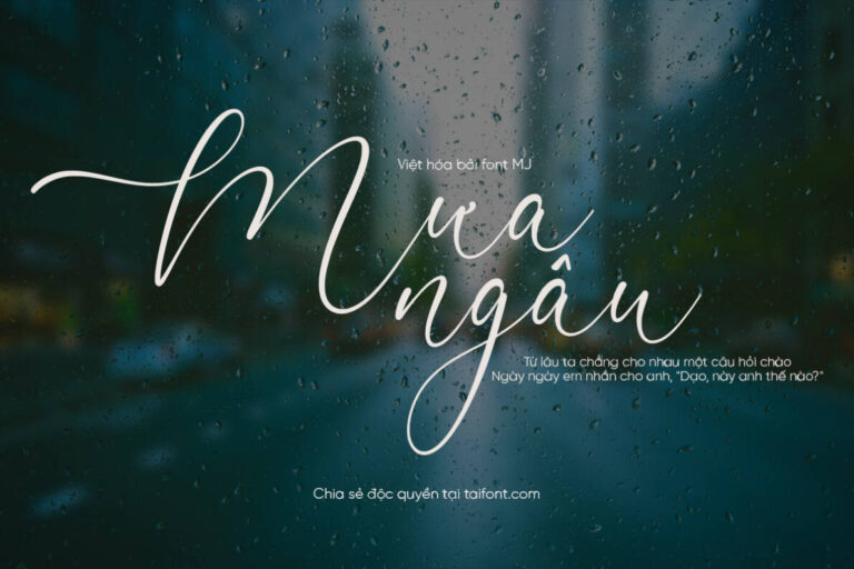 Font Việt hóa MJ Daytonica
