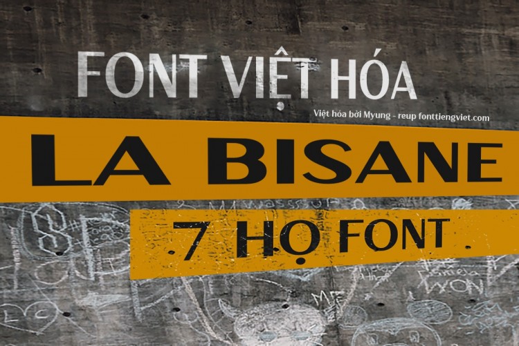 Font việt hóa MJ La Bisane