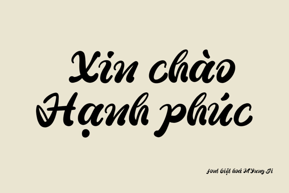 Font việt hoá MJ Quickless