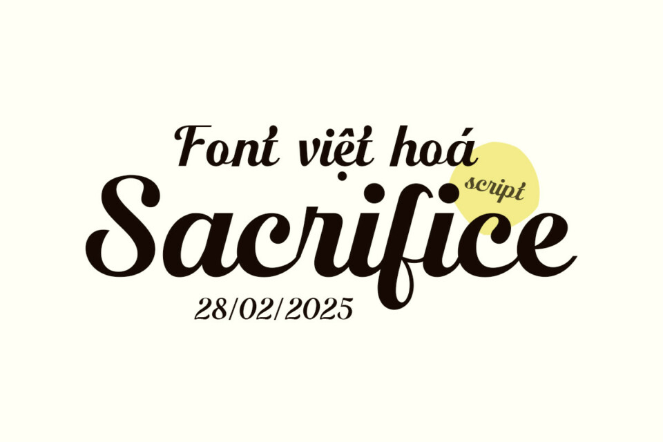 Font việt hoá MJ Sacrifice