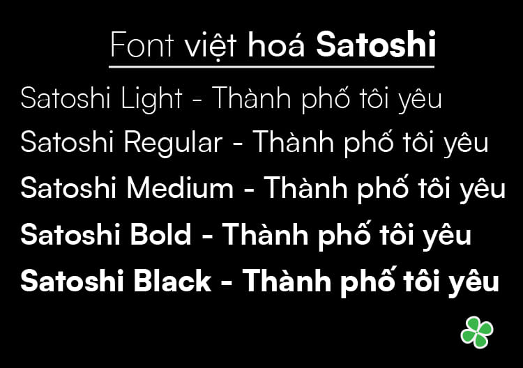 Font việt hoá MJ Satosshi