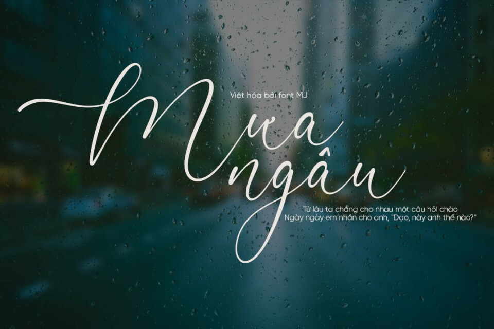 Font việt hoá MJ VIP Daytonica